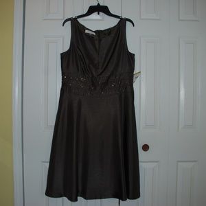 bronze Kasper semi-formal dress